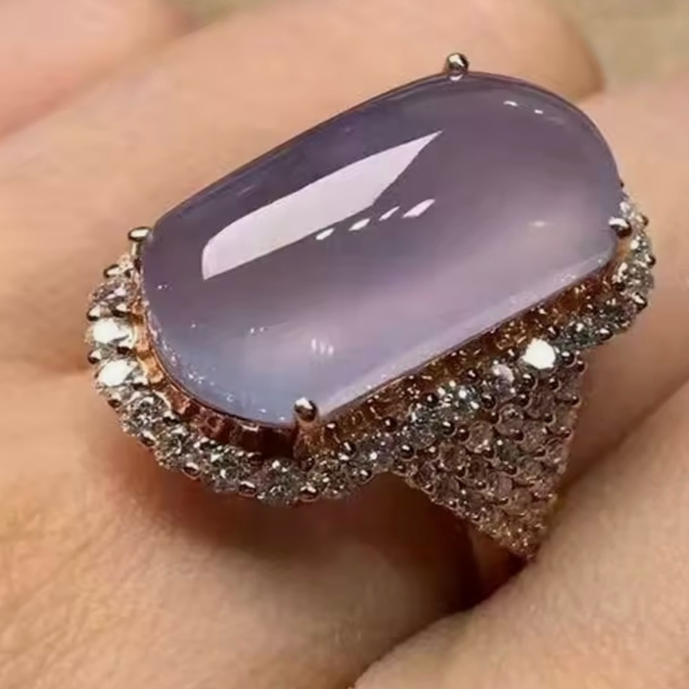 NEW Elegant Pink Gemstone Ring